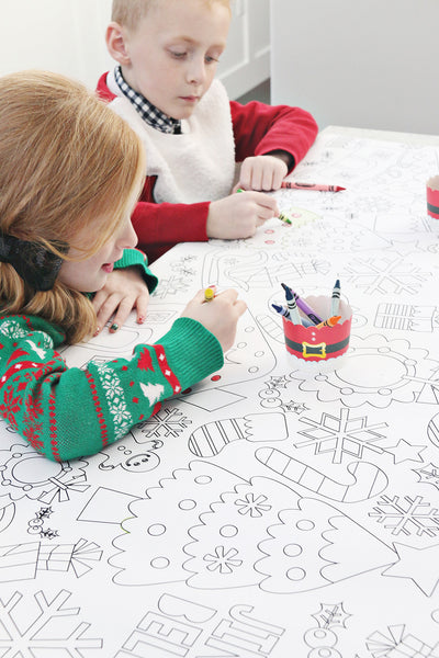 Christmas Coloring Tablecloth – Crafting Chicks Shoppe