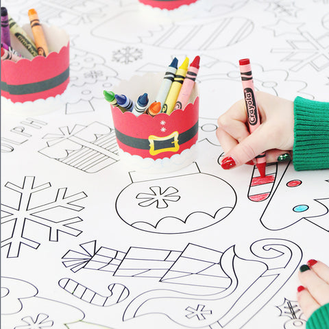 Christmas Coloring Tablecloth
