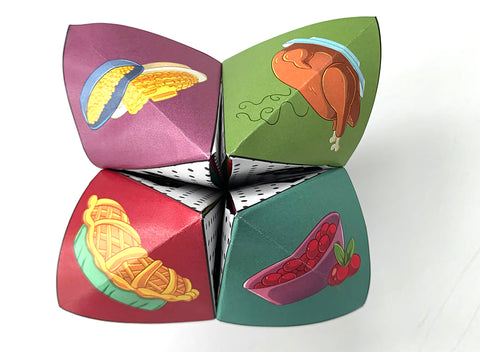 Thanksgiving Cootie Catchers - A Feast of Jokes