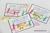 Leaping Lizards Printable Valentine