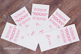 You Knock My “SOCKS” Off Printable Valentine