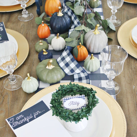 Thanksgiving Plaid Table
